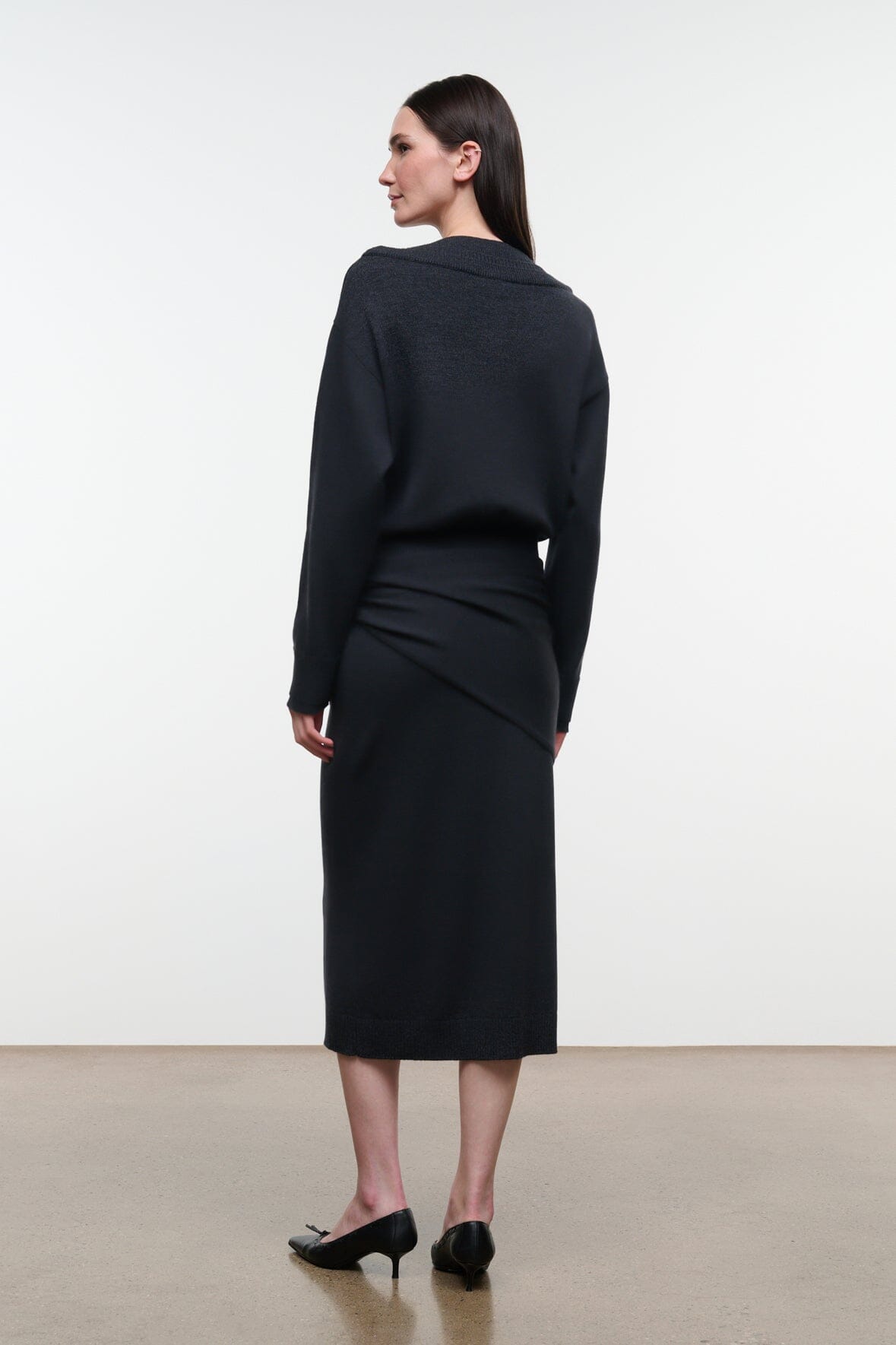 NORMAN SWEATER DRESS | SMOKE
