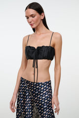 SADE SILK TOP | BLACK