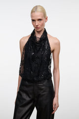MONAY BODYSUIT | BLACK BEADED