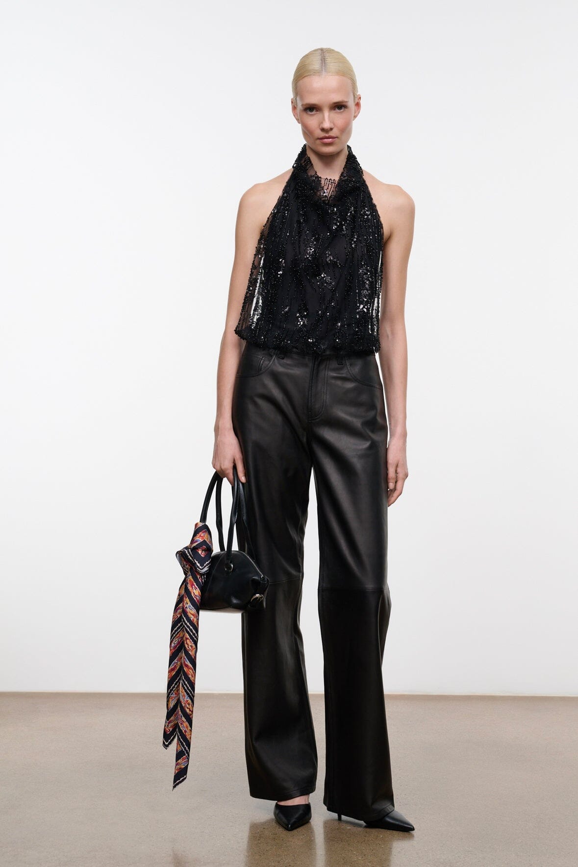 MONAY BODYSUIT | BLACK BEADED