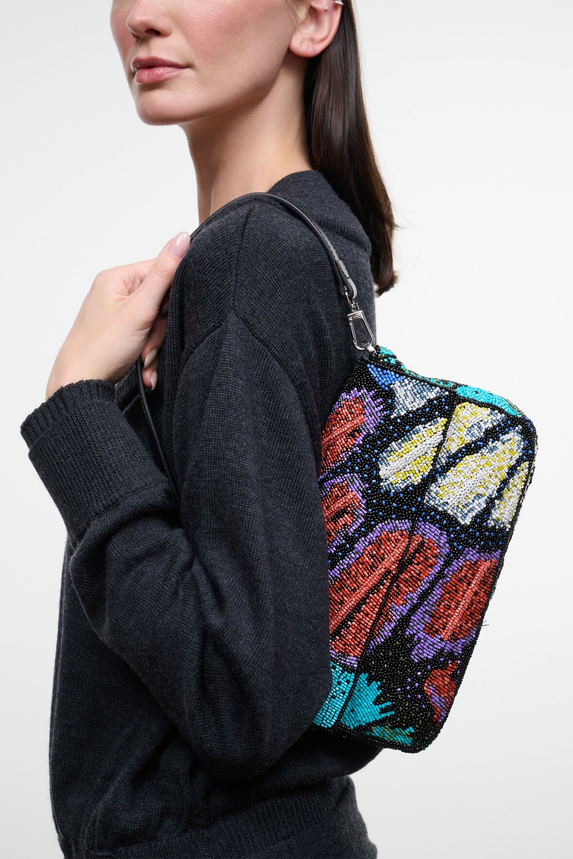TIMMY SHOULDER BAG | BUTTERFLY CHROME