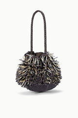 PORCUPINE BAG | BLACK BEADED MULTI